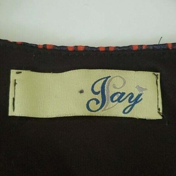 Jay Jewel Neck Long Sheer Sleeve Mini Length Sailboat Bow Back Dress Size Medium - Picture 9 of 9